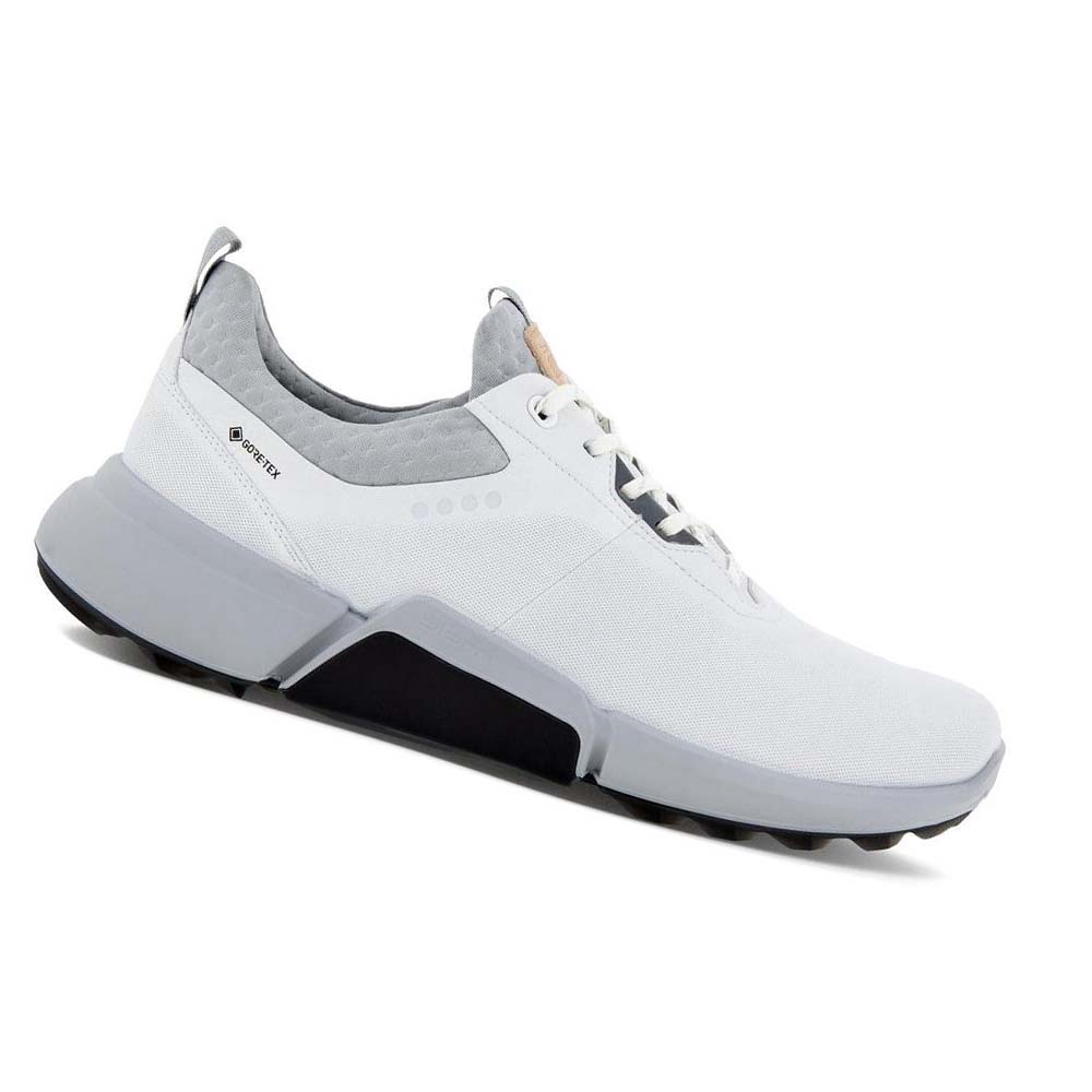 Men\'s Ecco Biom H4 Golf Shoes White | USA 542JPQ